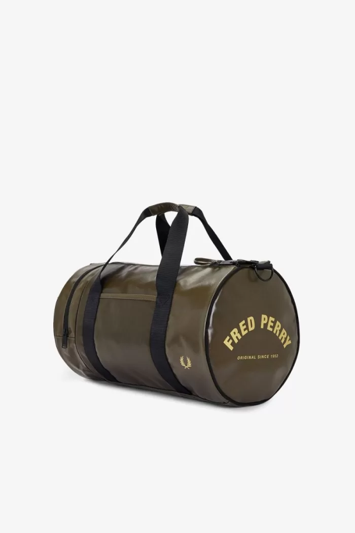 Fred Perry Tonal Barrel Men’s Bags Uniform Green Gold ICVSR5946