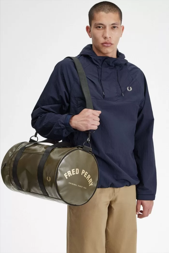 Fred Perry Tonal Barrel Men’s Bags Uniform Green Gold ICVSR5946