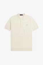 Fred Perry Tonal Panel Knitted Men’s Shirt Beige HNZDQ3715