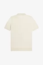 Fred Perry Tonal Panel Knitted Men’s Shirt Beige HNZDQ3715