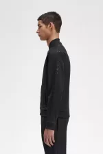 Fred Perry Tonal Tape Men’s Track Jackets Black HOZMV6329