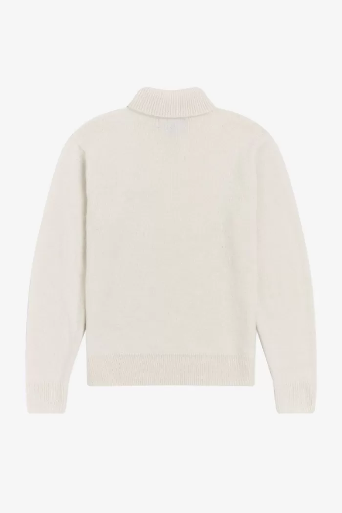 Fred Perry Turtleneck Men’s Jumper Beige TQGRI1704