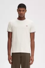 Fred Perry Twin Tipped Men’s T-Shirt Beige Whisky Brown QAHPC0276