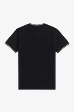 Fred Perry Twin Tipped Men’s T-Shirt Black AJWRQ8629