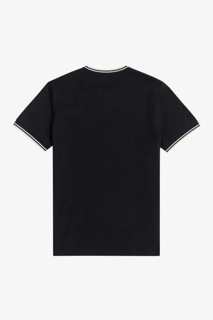 Fred Perry Twin Tipped Men’s T-Shirt Black AJWRQ8629