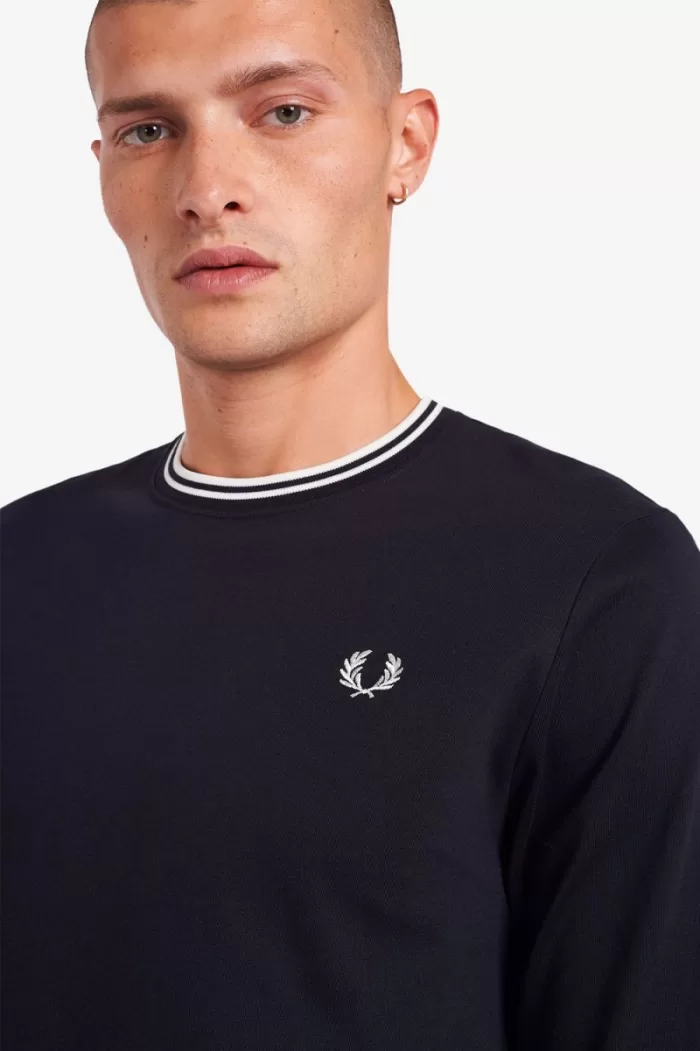 Fred Perry Twin Tipped Men’s T-Shirt Black CWNLU8913