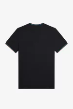 Fred Perry Twin Tipped Men’s T-Shirt Black Cyber Blue Light Rust KNBSL5398