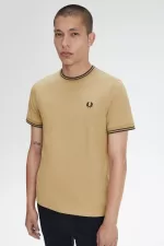 Fred Perry Twin Tipped Men’s T-Shirt Green Black XZPSQ0459