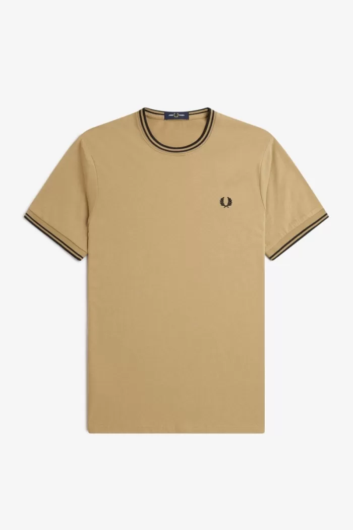 Fred Perry Twin Tipped Men’s T-Shirt Green Black XZPSQ0459