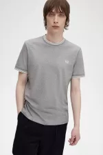 Fred Perry Twin Tipped Men’s T-Shirt Grey IDGJK2650