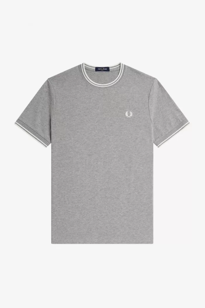 Fred Perry Twin Tipped Men’s T-Shirt Grey IDGJK2650