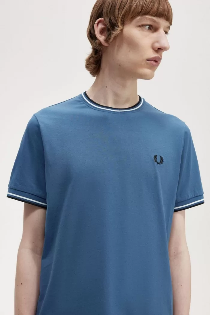 Fred Perry Twin Tipped Men’s T-Shirt Midnight Blue SHBMV0359