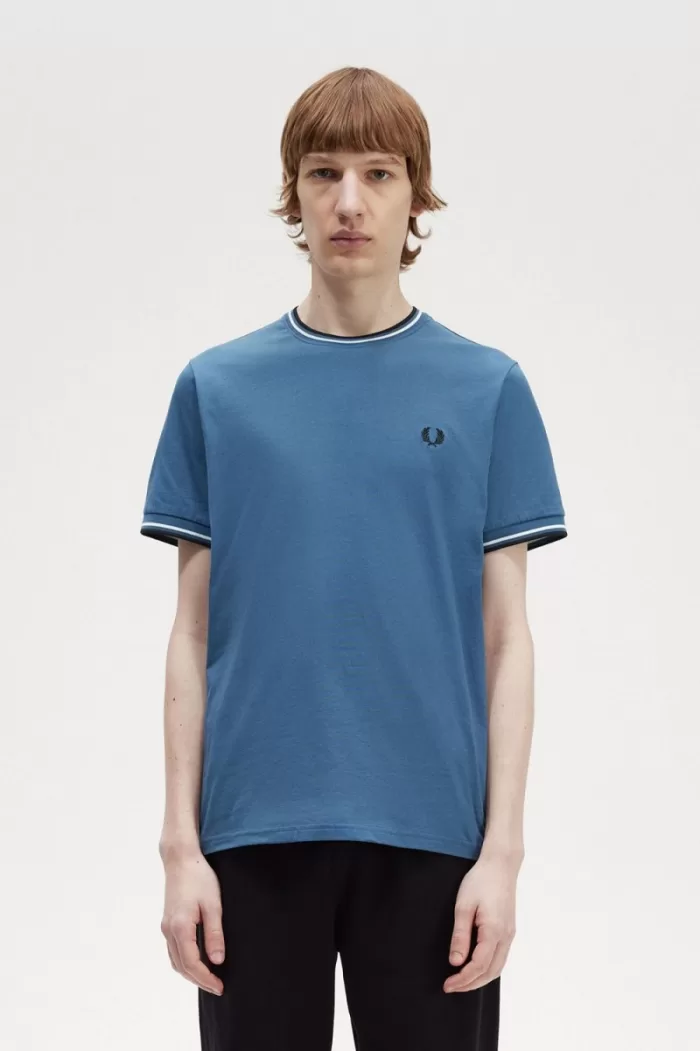 Fred Perry Twin Tipped Men’s T-Shirt Midnight Blue SHBMV0359