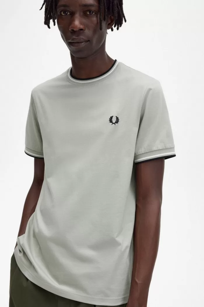 Fred Perry Twin Tipped Men’s T-Shirt Mint SKDMG0785