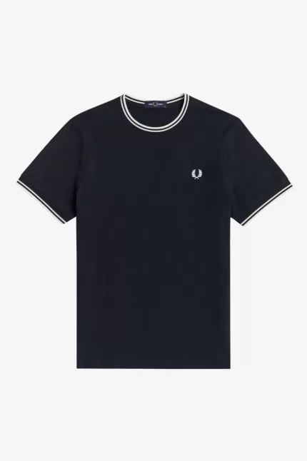 Fred Perry Twin Tipped Men’s T-Shirt Navy AFLRB8251