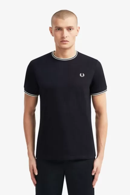 Fred Perry Twin Tipped Men’s T-Shirt Navy AFLRB8251