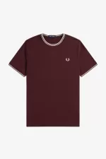 Fred Perry Twin Tipped Men’s T-Shirt Oxblood XRVPL7965