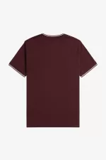 Fred Perry Twin Tipped Men’s T-Shirt Oxblood XRVPL7965