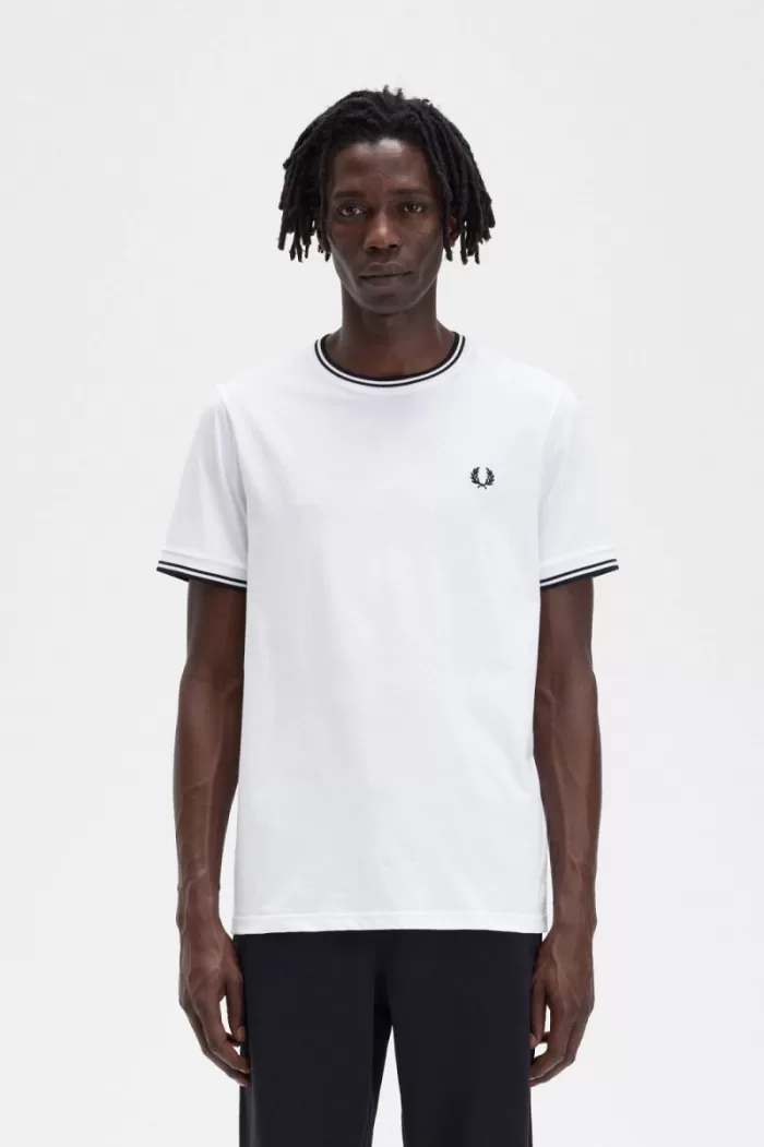 Fred Perry Twin Tipped Men’s T-Shirt White GSTWR0481