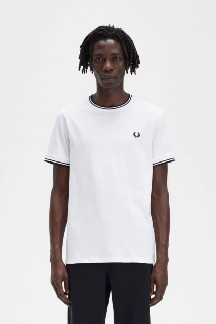 Fred Perry Twin Tipped Men’s T-Shirt White GSTWR0481