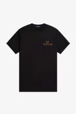 Fred Perry Twin Tipped Pocket Men’s T-Shirt Black IVNKL6894