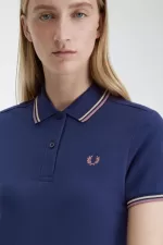 Fred Perry Twin Tipped Shirt Women’s Dress French Navy LQEPN1534