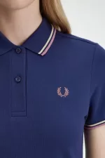 Fred Perry Twin Tipped Shirt Women’s Dress French Navy LQEPN1534