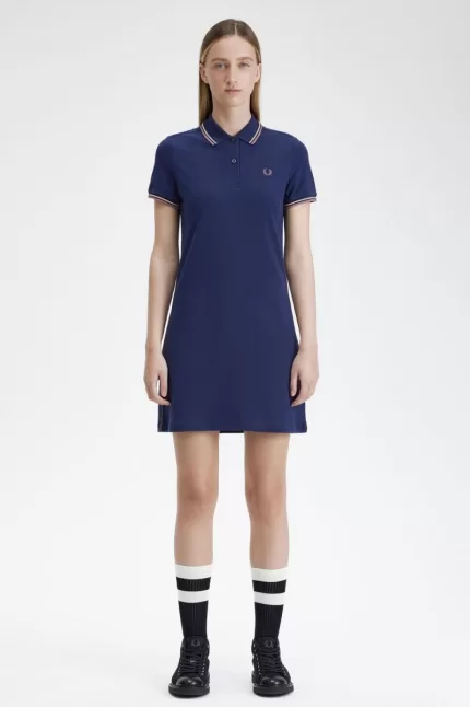 Fred Perry Twin Tipped Shirt Women’s Dress French Navy LQEPN1534