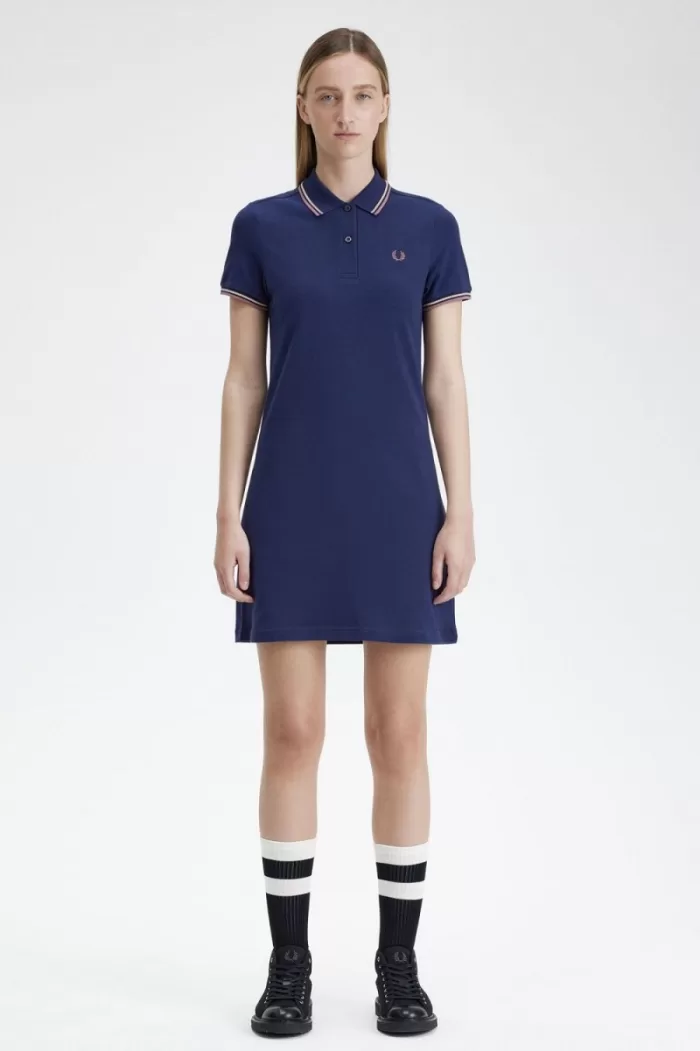 Fred Perry Twin Tipped Shirt Women’s Dress French Navy LQEPN1534