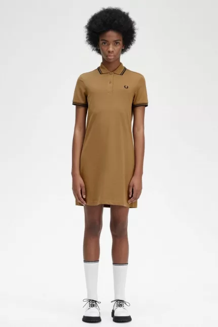 Fred Perry Twin Tipped Shirt Women’s Dress Brown APYRB7516