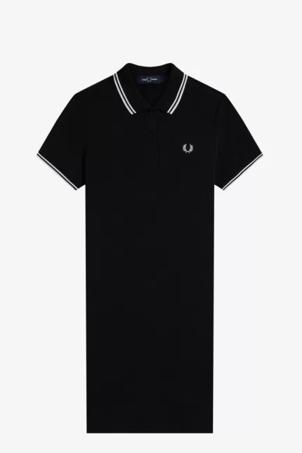 Fred Perry Twin Tipped Women’s Dress Black PLJGH9426