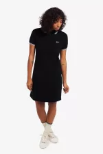 Fred Perry Twin Tipped Women’s Dress Black PLJGH9426