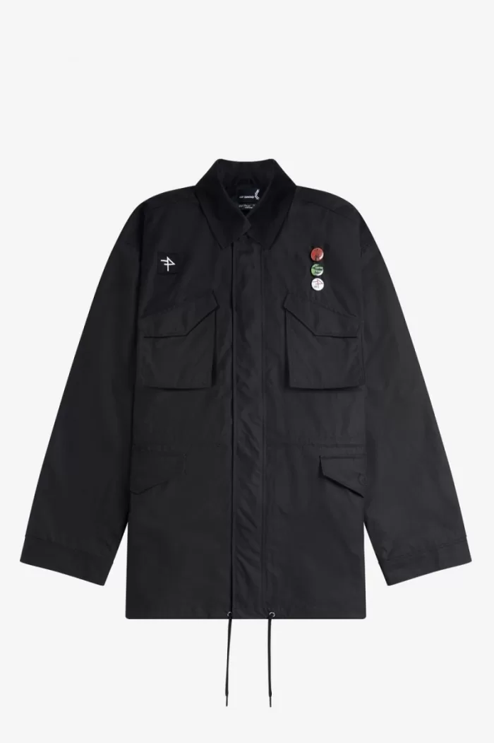 Fred Perry Utility Men’s Jackets Black PQCZR4923