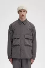 Fred Perry Utility Men’s Shirt Gunmetal OBTHZ0293