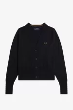 Fred Perry V-Neck Women’s Cardigan Navy NATYV3458