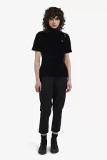 Fred Perry Velour Women’s T-Shirt Black ZUDVG1047