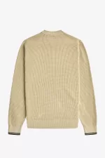 Fred Perry Waffle Stitch Men’s Jumper Oatmeal XYPRU7250