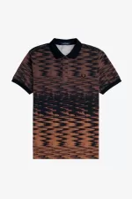 Fred Perry Wave Graphic Men’s Polo Shirt Black RAMYZ8642