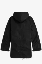 Fred Perry Waxed Cotton Men’s Parka Black SCOID8041