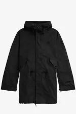 Fred Perry Waxed Cotton Men’s Parka Black SCOID8041