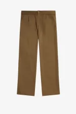 Fred Perry Wide Leg Drawstring Men’s Pants Brown EMDAB1308