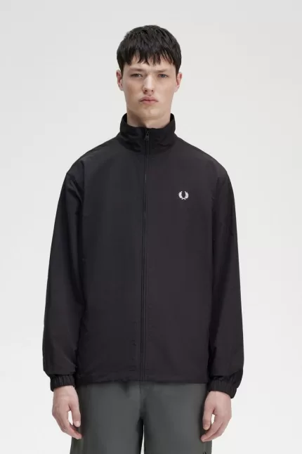 Fred Perry Woven Track Men’s Jackets Black EPGOK1350