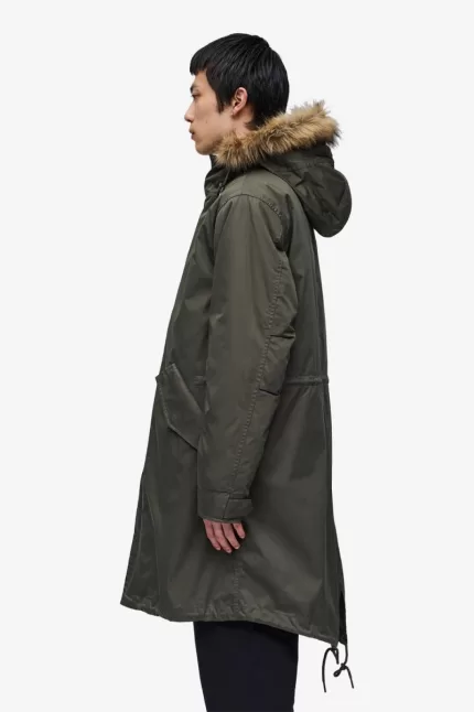 Fred Perry Zip-In Liner Men’s Parka Field Green WGCSO7526