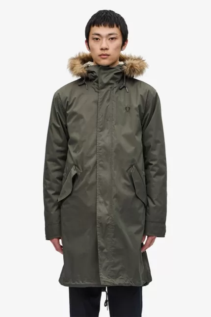 Fred Perry Zip-In Liner Men’s Parka Field Green WGCSO7526