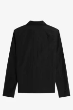 Fred Perry Zip-Through Men’s Shirt Black QJGDY3721