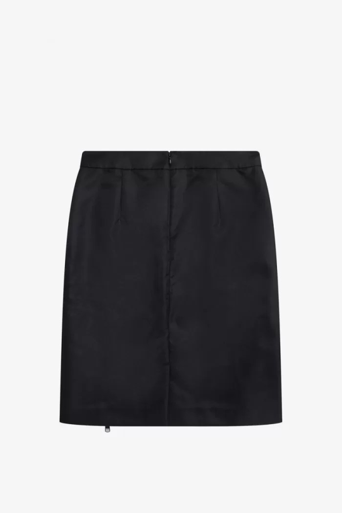 Fred Perry Zip Detail Women’s Skirts Black LOKDB5260