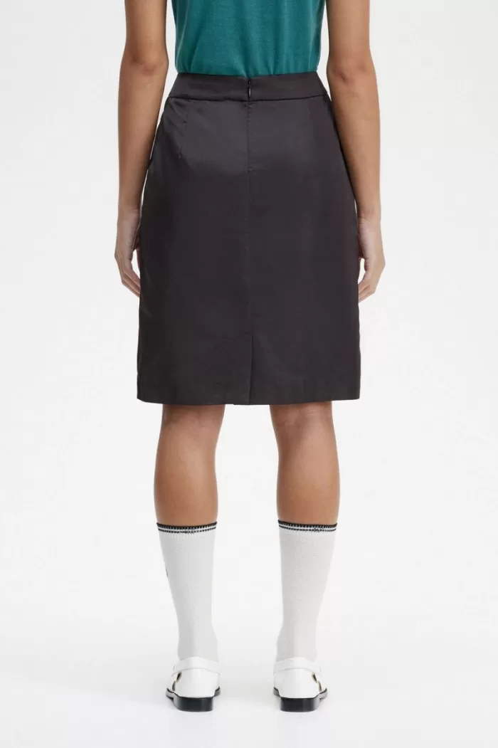 Fred Perry Zip Detail Women’s Skirts Black NWVRE1509