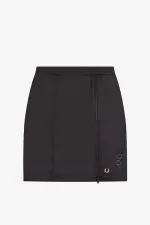 Fred Perry Zip Detail Women’s Skirts Black NWVRE1509