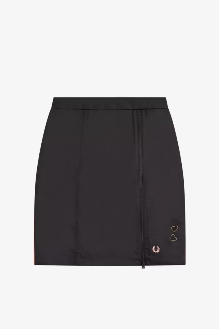 Fred Perry Zip Detail Women’s Skirts Black NWVRE1509