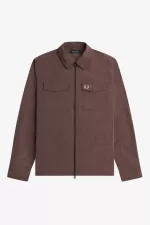 Fred Perry Zip Men’s Shirt Dark Red OEVZI7513